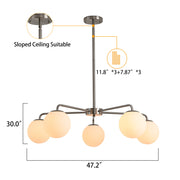 5 - Light Statement Modern Linear Chandelier