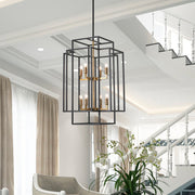 Magichome 8 - Light Lantern Rectangle Chandelier Living Room,Bedroom