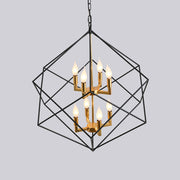 Dinkins 8 - Light Lantern Geometric Chandelier