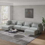 MagicHome Living Room Couch Furniture Manufacturers Popular Design Nordic U Shaped Sectional Modular Sofa