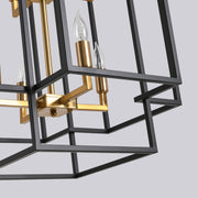 Magichome 8 - Light Lantern Rectangle Chandelier Living Room,Bedroom